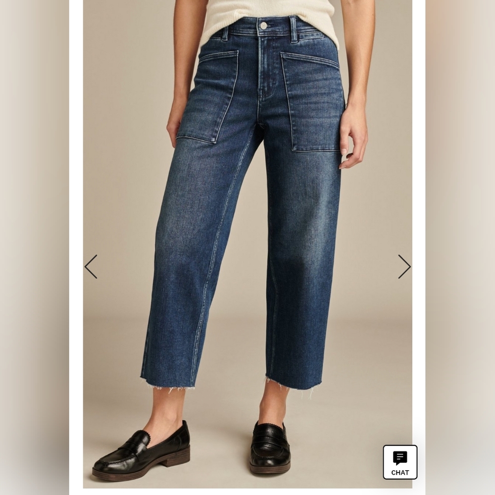 Lucky brand high rise wide leg jeans